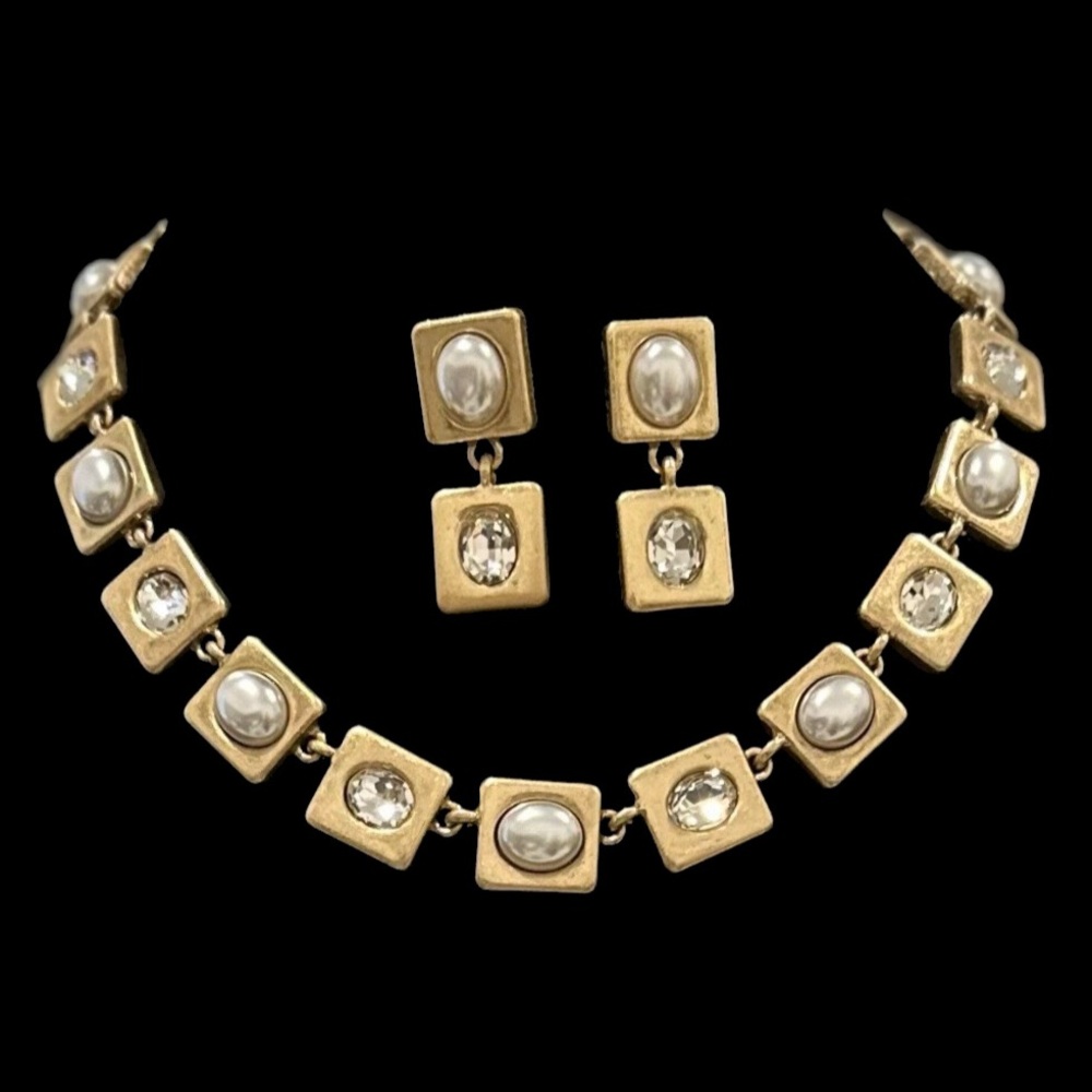 #28 Monet Necklace & Earrings Set